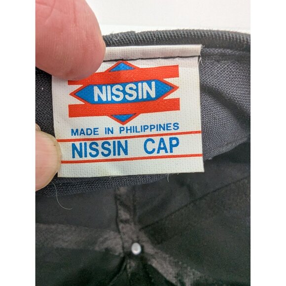 Georgia Automobile Racing Wide Brim Braid Black Adj Nissin Snapback Cap Hat - Picture 8 of 8